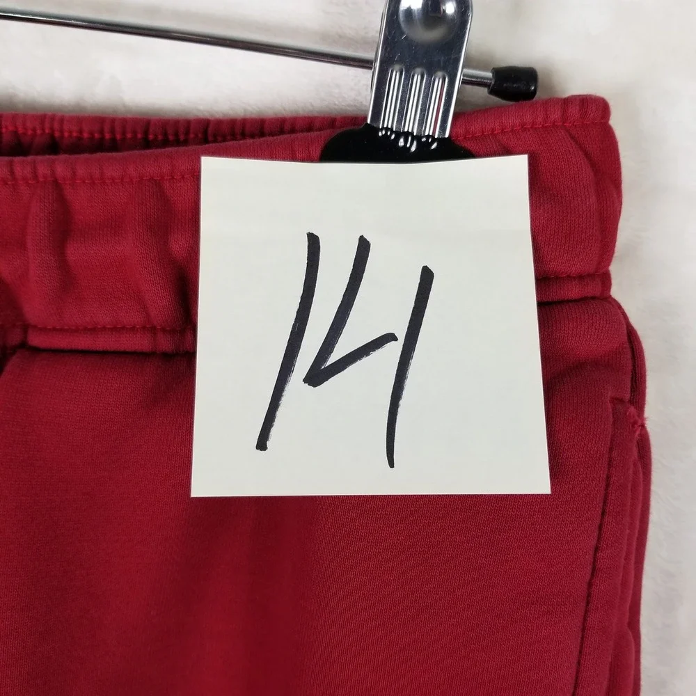 Jordan Joggers Men Small Red Fleece Jumpman Logo Tapered Sweatpants DA9820-691
